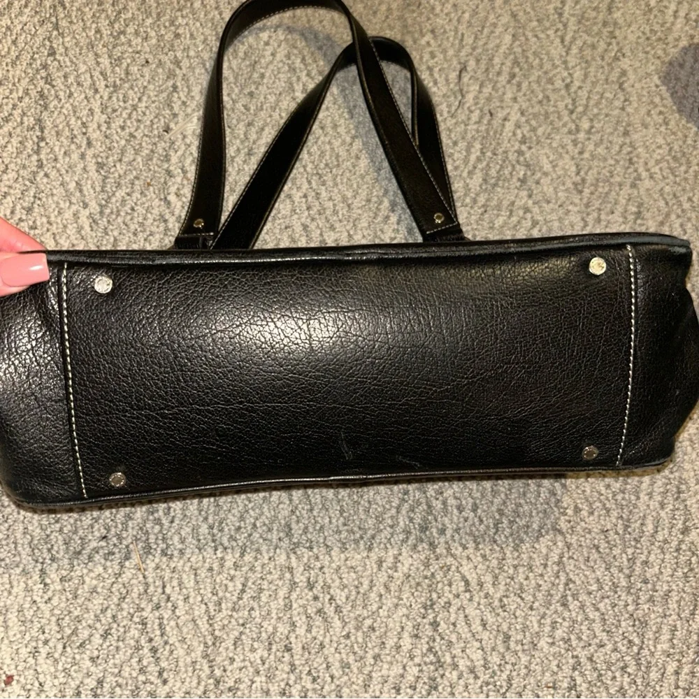kate spade vtg Black Leather Shoulder Bag - Picture 2 of 5